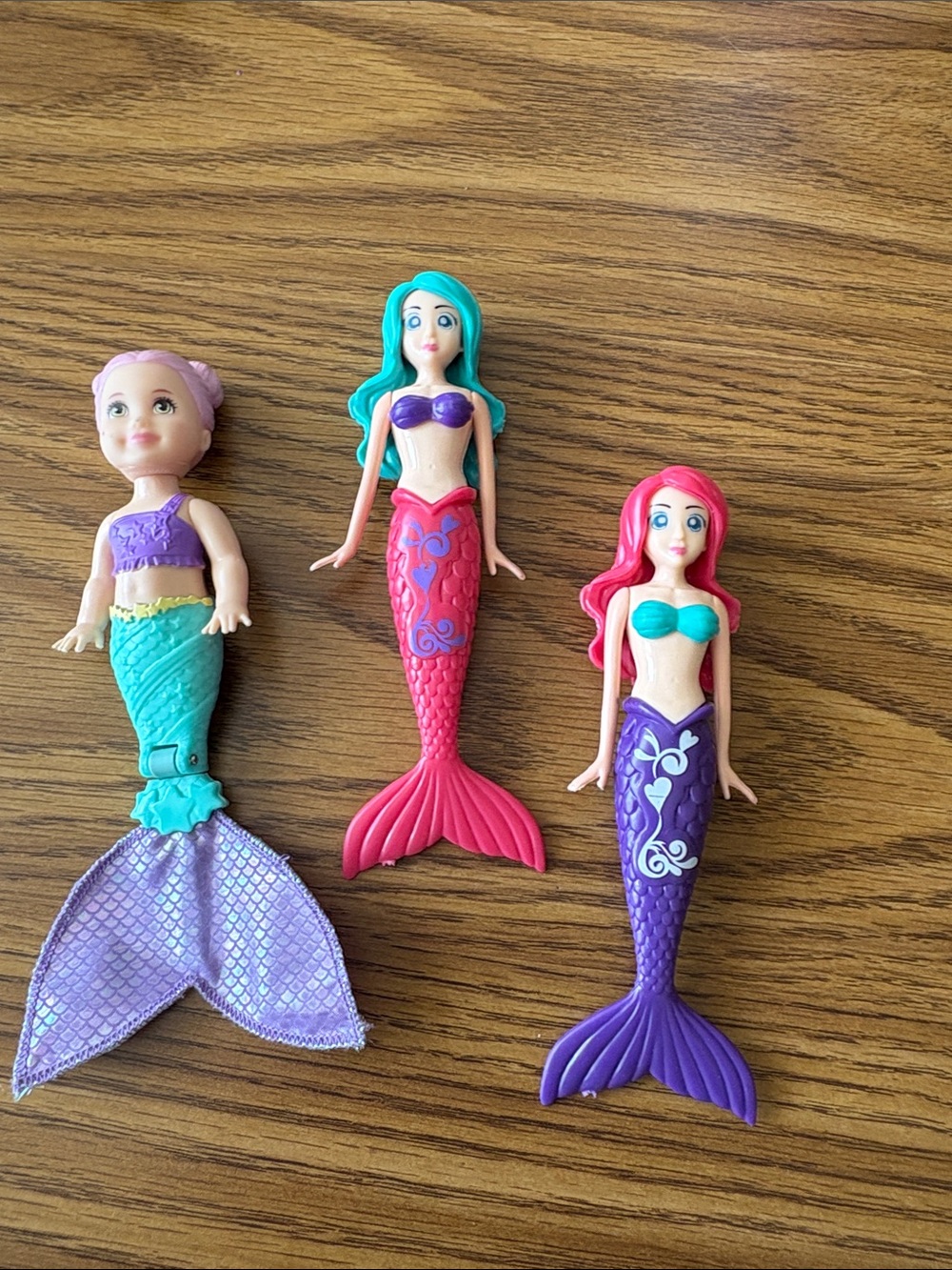 3 Mattel Mermaid Dolls – Mermaid Toy Lot – Colorful Fantasy Dolls
